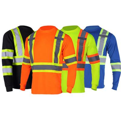 100% polyester high visibility safety reflective shirt