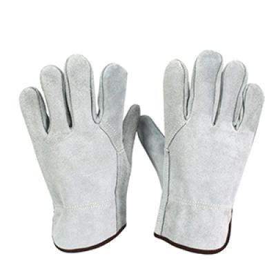 Leather safety glove